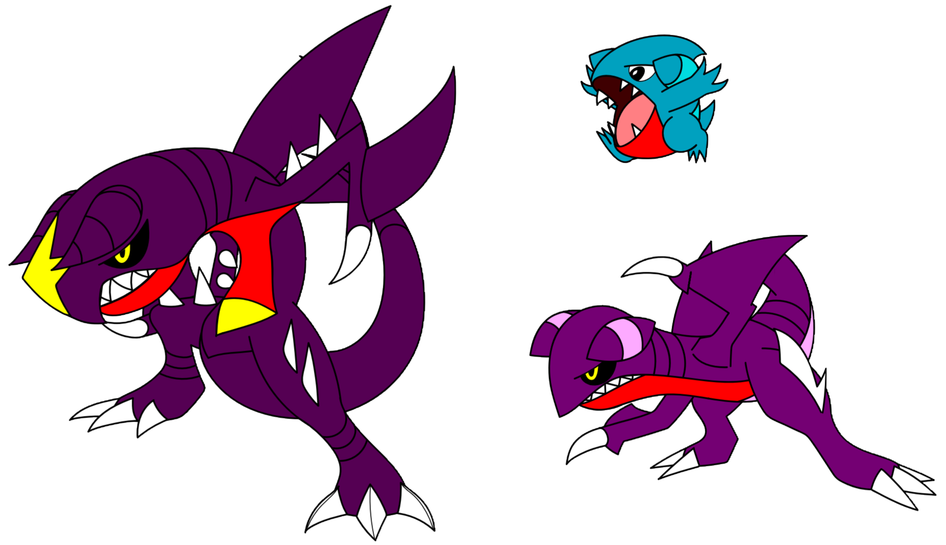 The Ferocious Garchomp evolution line by RetracGamer on DeviantArt