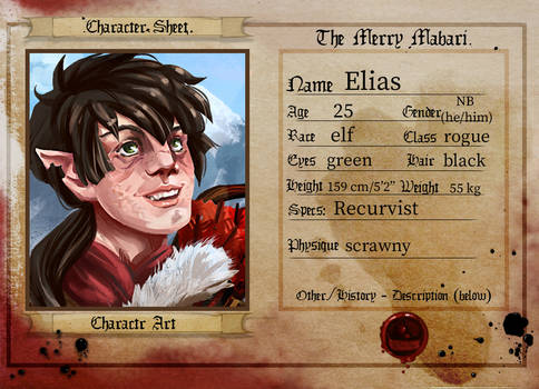 Elias - TMM Character Sheet