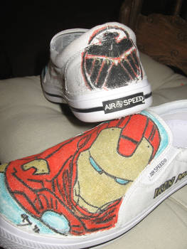 Hawkeye and Iron Man shoes picture 2