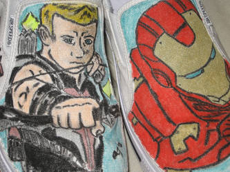 Hawkeye and Iron Man shoes picture 4