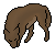 Pixel Wolf re-color (Brown)