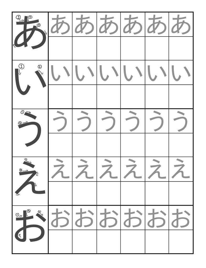 Hiragana Aiueo By Llt Japanese On Deviantart Hiragana Aiueo By Llt Japanese On Deviantart