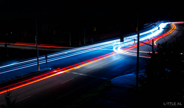 Car Light Trail at Night