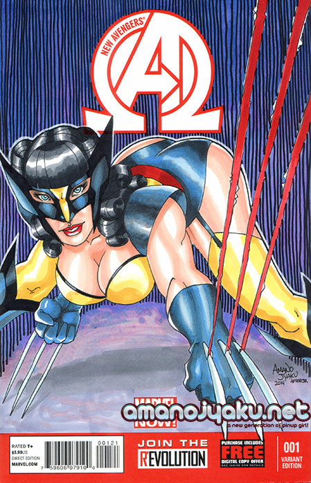 Lady Logan (New Avengers #001) sketch cover 2014