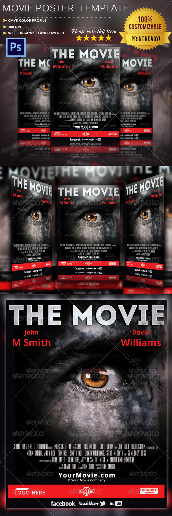 Movie Poster Template Vol.6