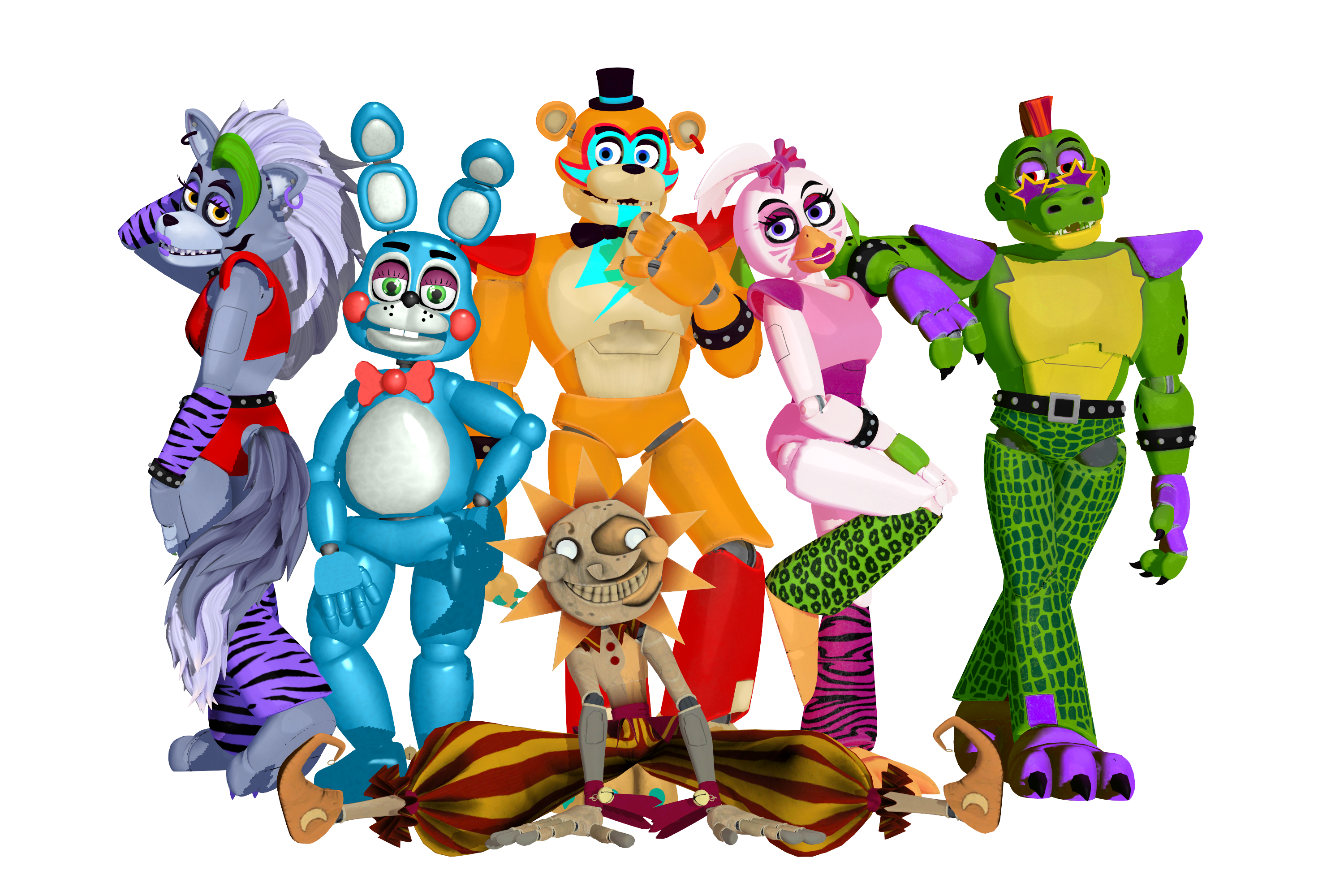 Download All your favourite FNaF characters in one image!