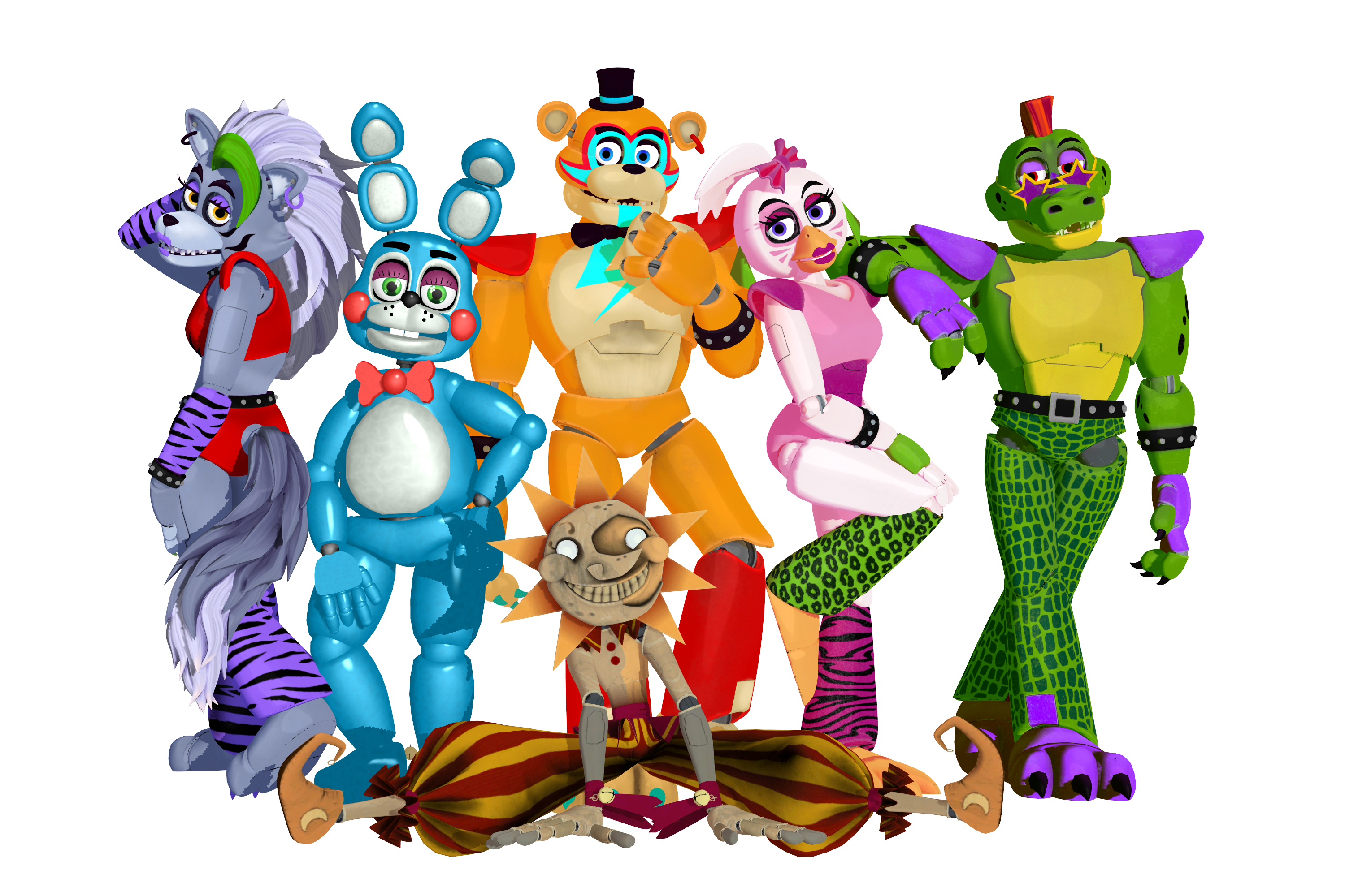 My Favorites Characters Of FNAF Security Breach V2 by mauricio2006 on  DeviantArt