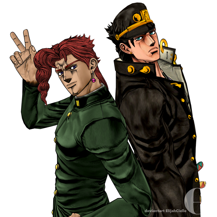 Kakyoin and Jotaro by ElijahCielle on DeviantArt