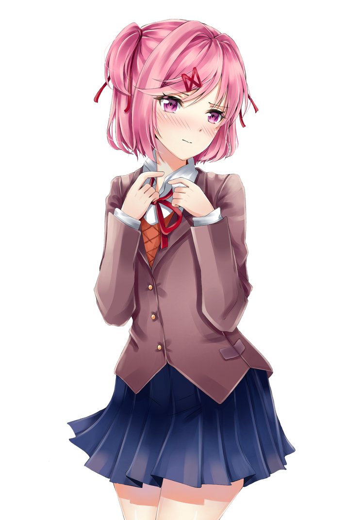 Natsuki Simple Natsuki Render by elterrasense on DeviantArt