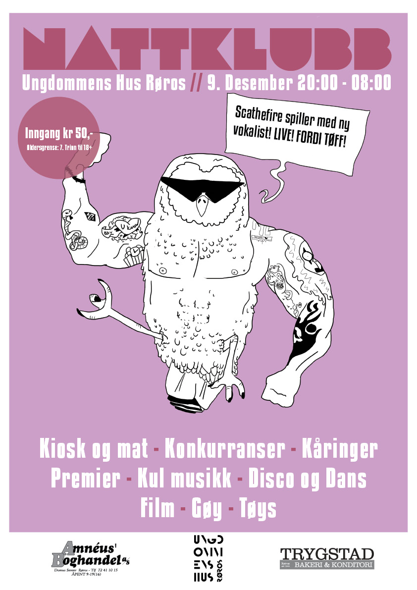 Nattklubb poster - OWL EDITION YO