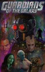 Gaurdians Of The Galaxy Poster by  C. Pendergraft