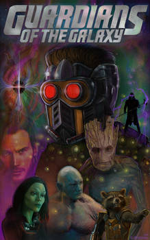 Gaurdians Of The Galaxy Poster by  C. Pendergraft