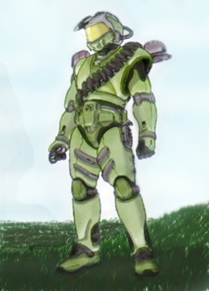 The Master Chief (Shi Kai Wang's sketch)