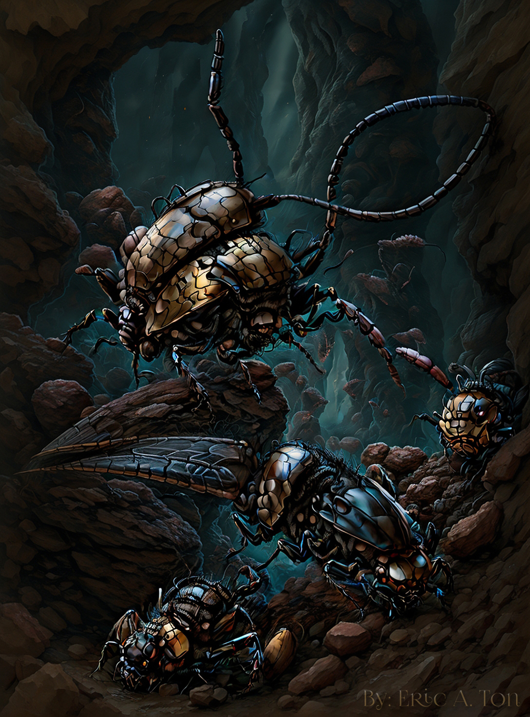 Cave Crawlers by EricTonArts on DeviantArt
