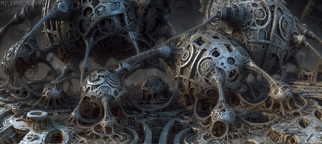 Alien Like Structures Ancient Alien Structure by EricTonArts on DeviantArt