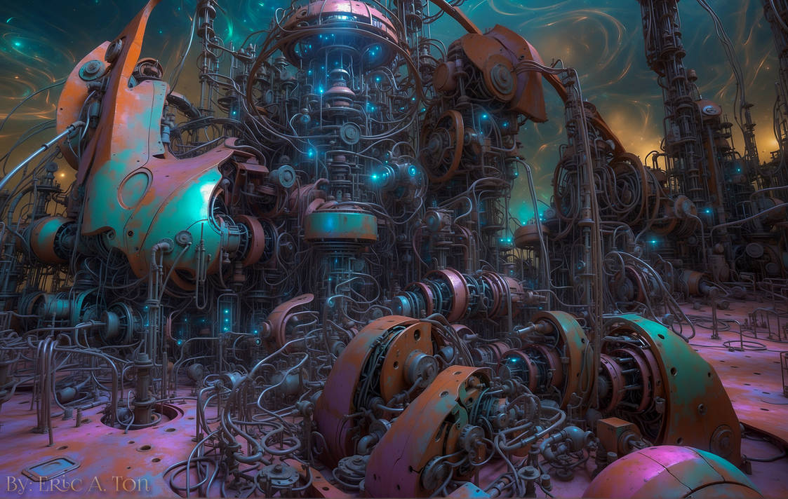 Deep Space Mining Facility by EricTonArts on DeviantArt