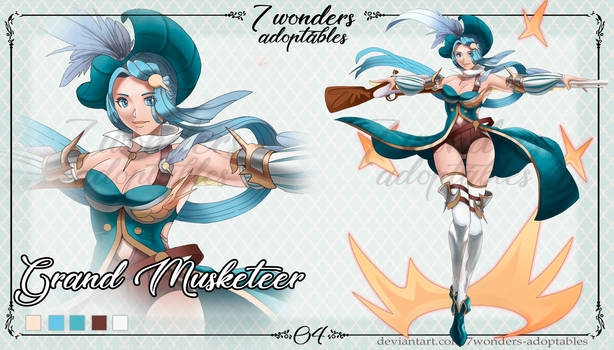 (CLOSE) Adopt 04 - Grand Musketeer - set price 35