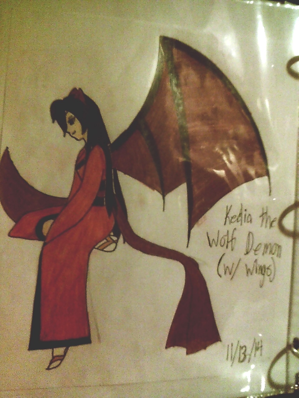 Wolf Girl with wings (First Inuyasha OC)