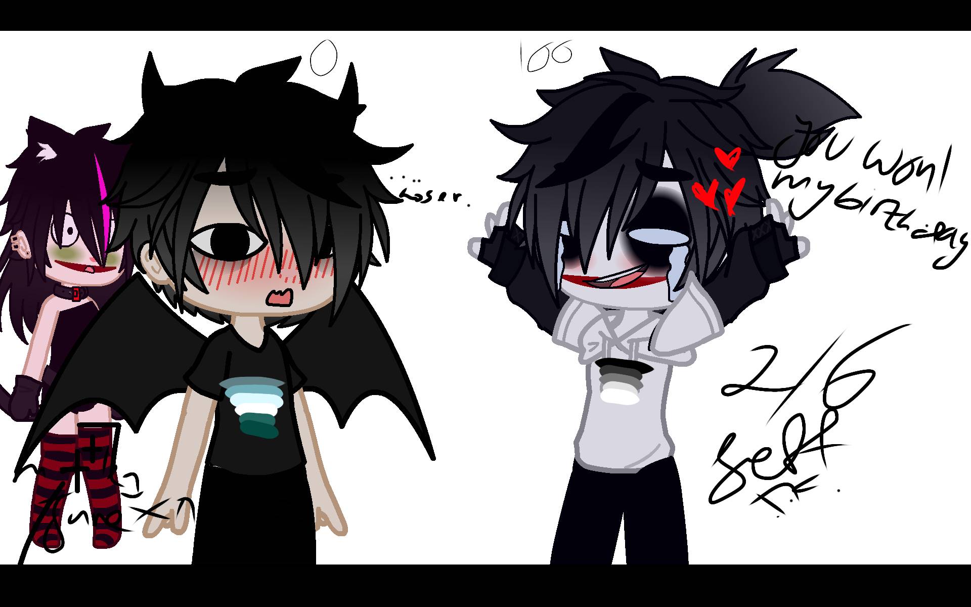 Jeff The Killer y Nina The Killer (Creepy Pasta) by moon-dark347 on  DeviantArt