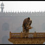 Sweeping up before prayers