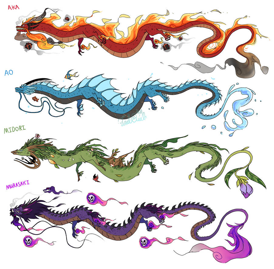 Elemental Dragons By Tytofi On DeviantArt elemental-dragons-by-tytofi-on-deviantart