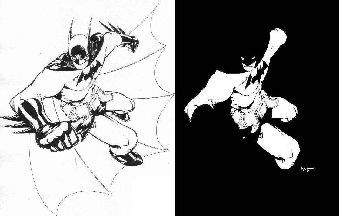 Batman Ink Comparison by KidneyTheft on DeviantArt
