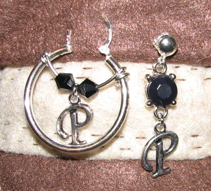 Initial Earrings