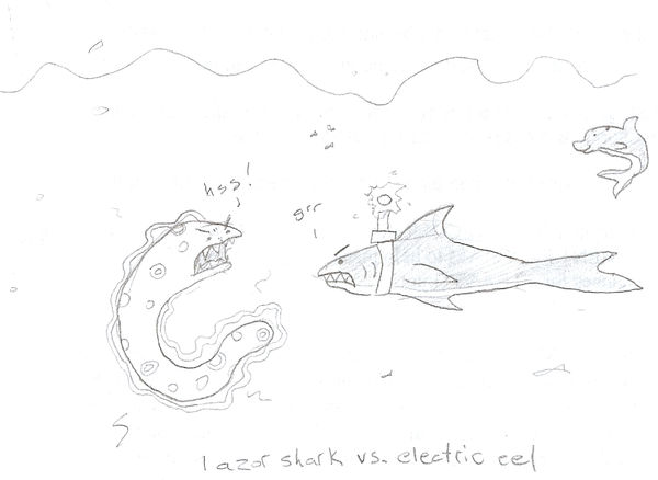 ELECTRIC EEL vs LAZOR SHARK