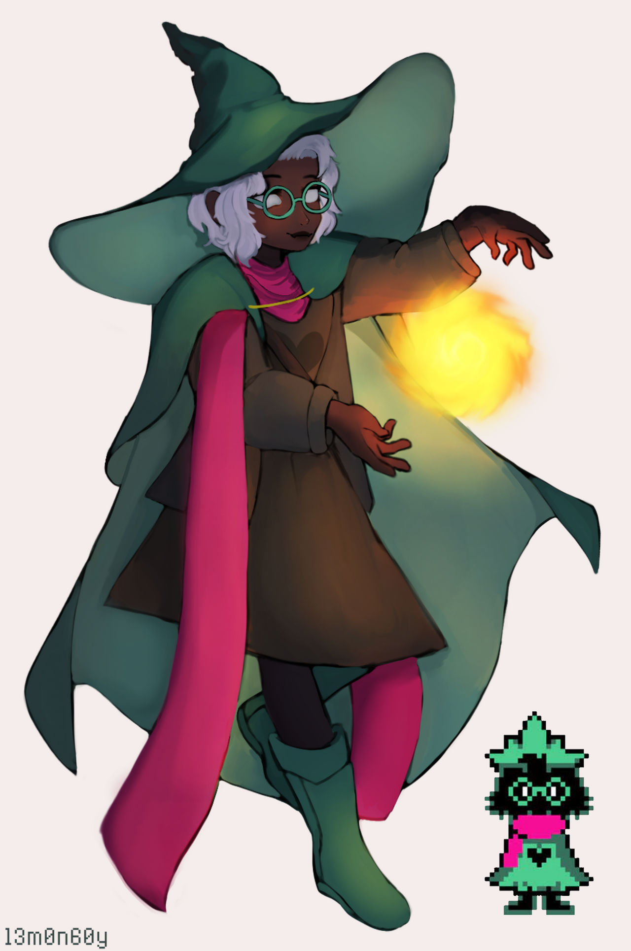 Human Ralsei Redesign (?) by L3m0n60y on DeviantArt
