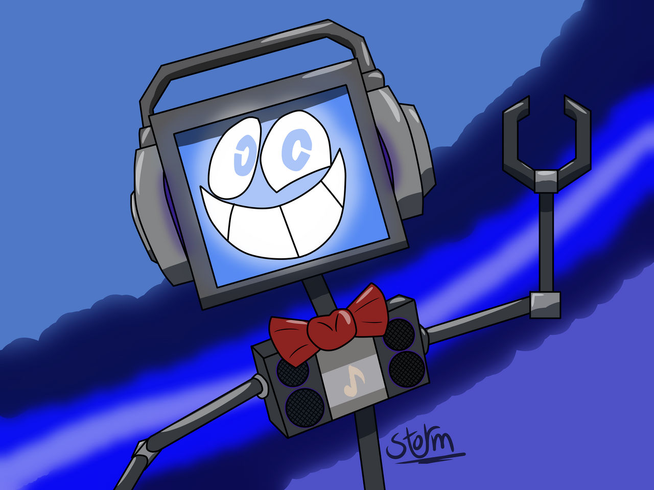 Fandroid Fnf FanDroid by KhaosDrawz on DeviantArt