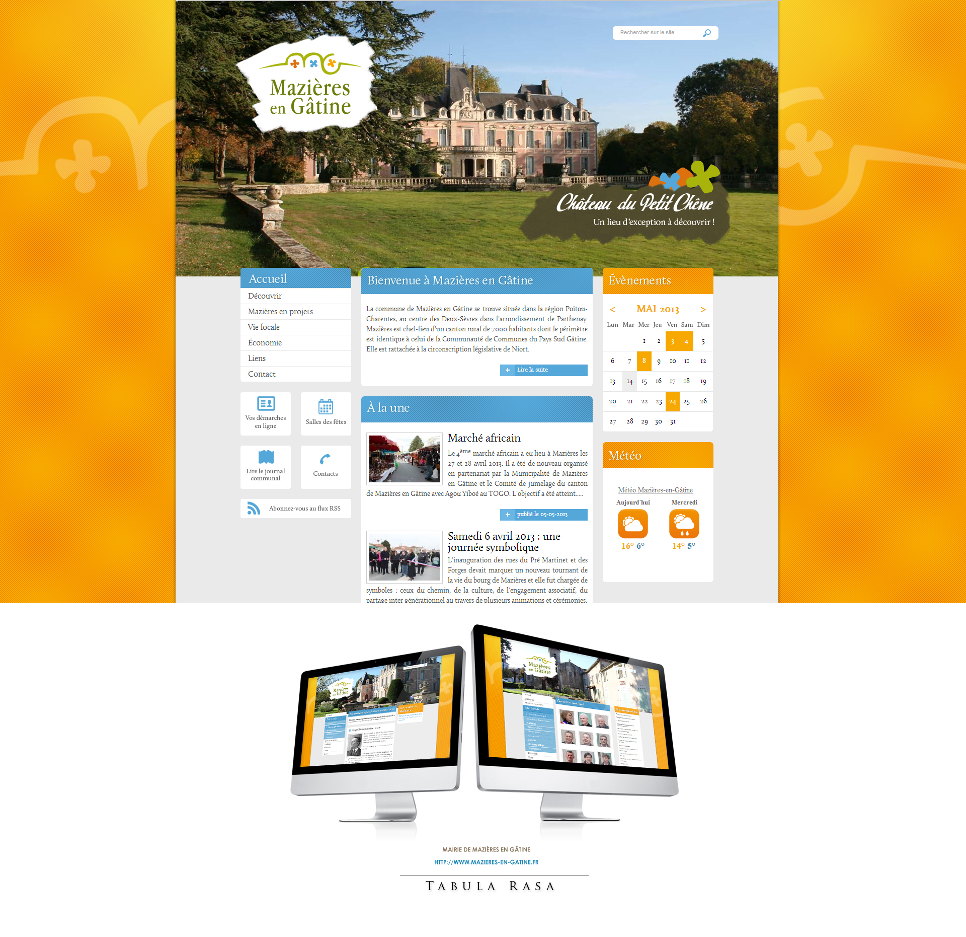 Mairie de Mazieres en Gatine Website by TabulaRasaStudio