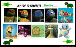 My Top 10 Favorite Turtles by purplelion12