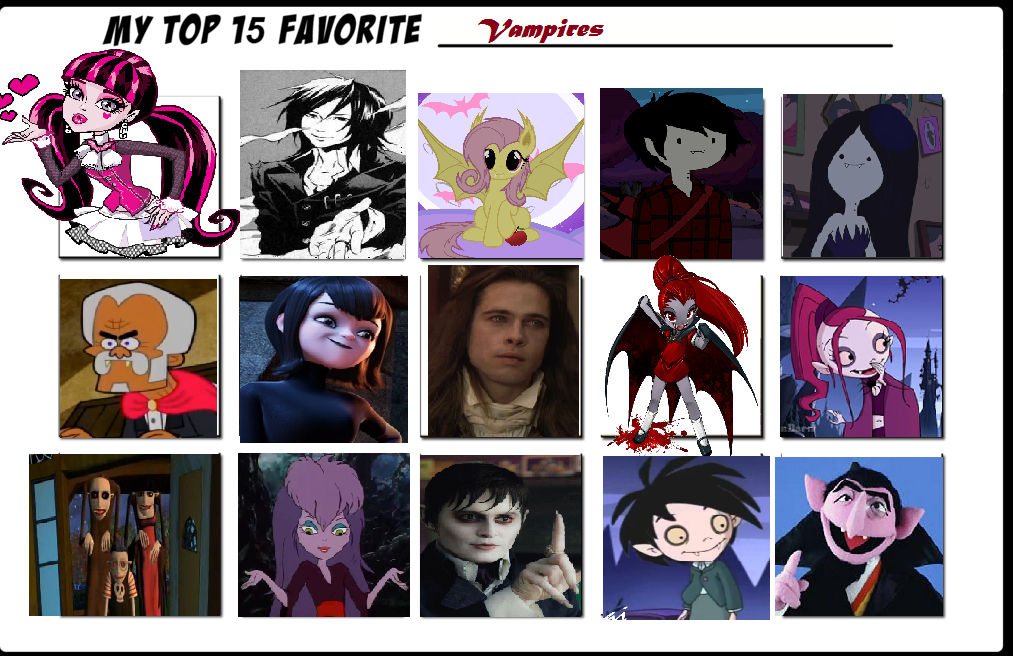 Vampire Poll My Top 15 Favorite Vampires by purplelion12 on DeviantArt