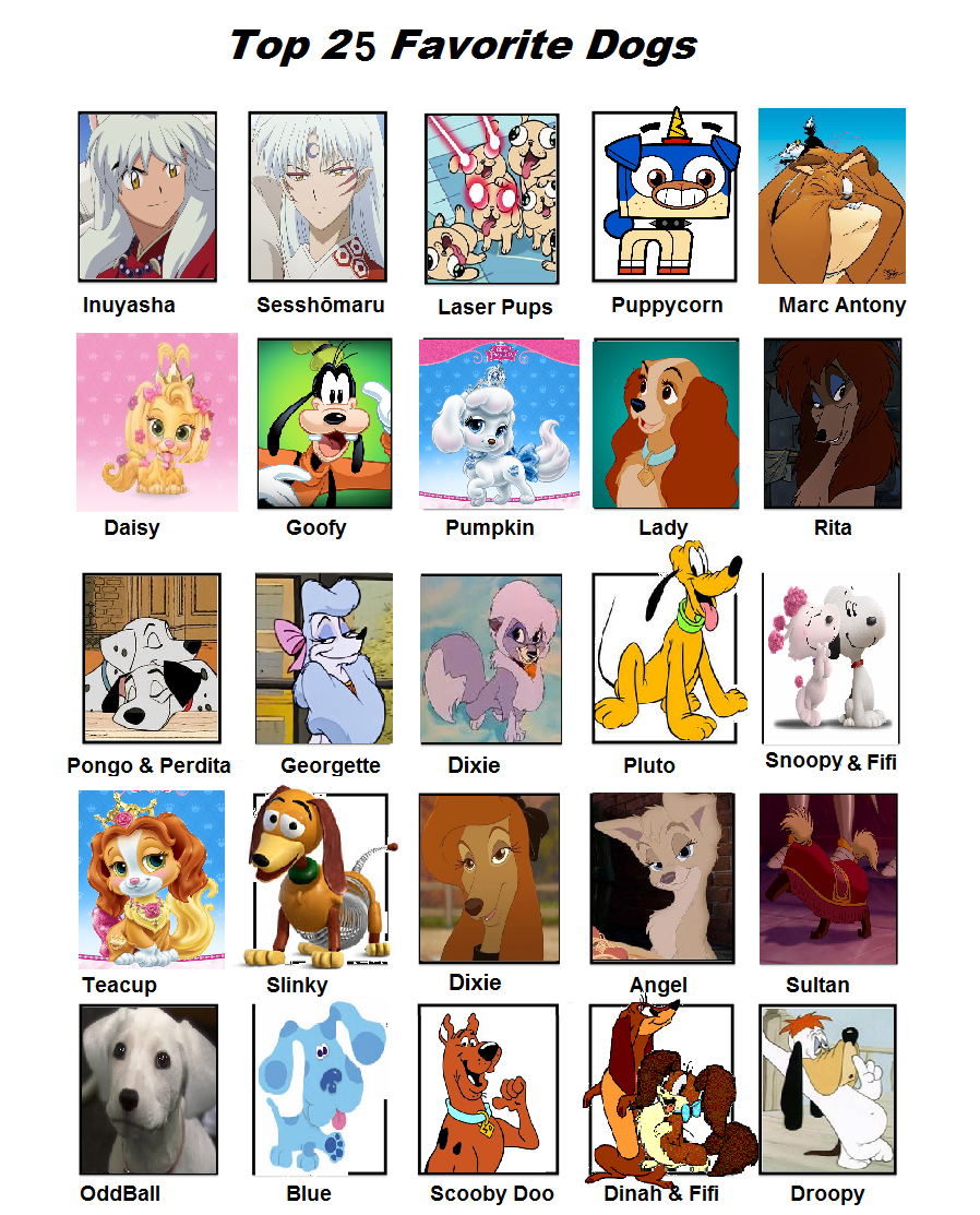 Deviantart Characters Dogs Top 25 Favorite Dogs by purplelion12 on DeviantArt