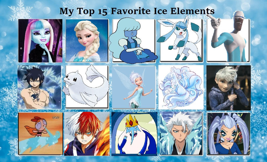 Ice Element Line My Top 15 Favorite Ice Elements by purplelion12 on DeviantArt
