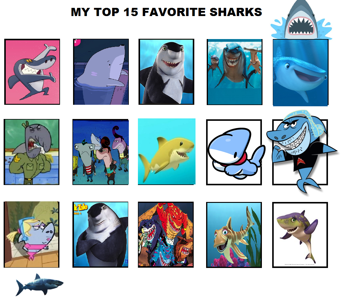 My Top 15 Favorite Sharks by purplelion12 on DeviantArt
