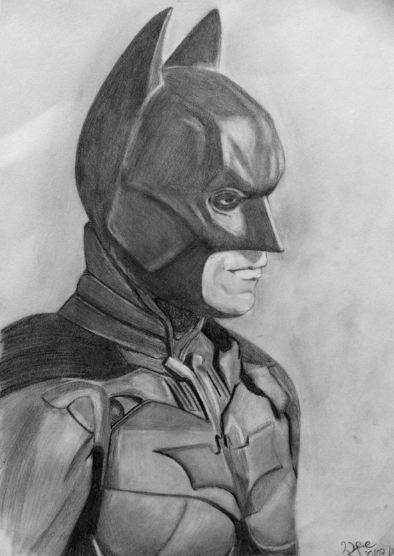 Drawing Batman Christian Bale Dark Knight