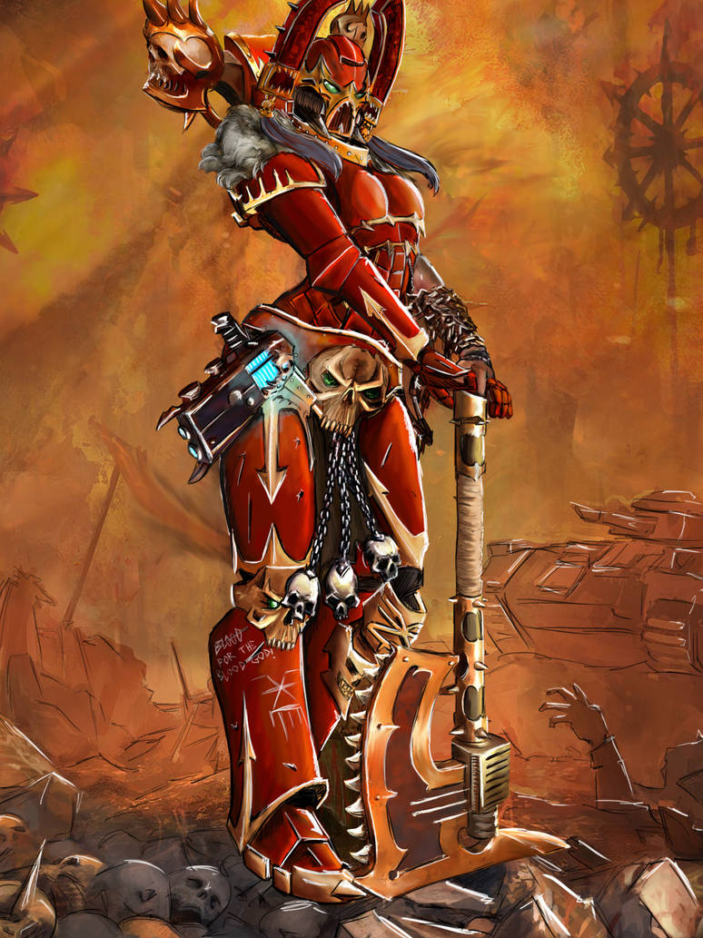Female Kharn the betrayer by wharfendale on DeviantArt