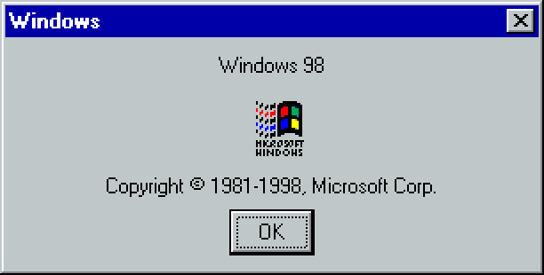 Windows 98 Winver by Supergames699 on DeviantArt Windows 98 Winver by Supergames699 on DeviantArt