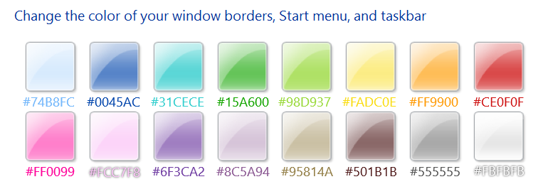 Windows 7 Default Colors Hex Codes by Supergames699 on DeviantArt