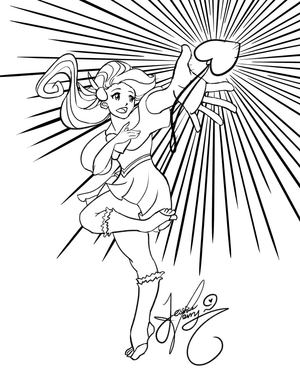Day 16/30 Magical Girl Lineart by DoolianDrake on DeviantArt