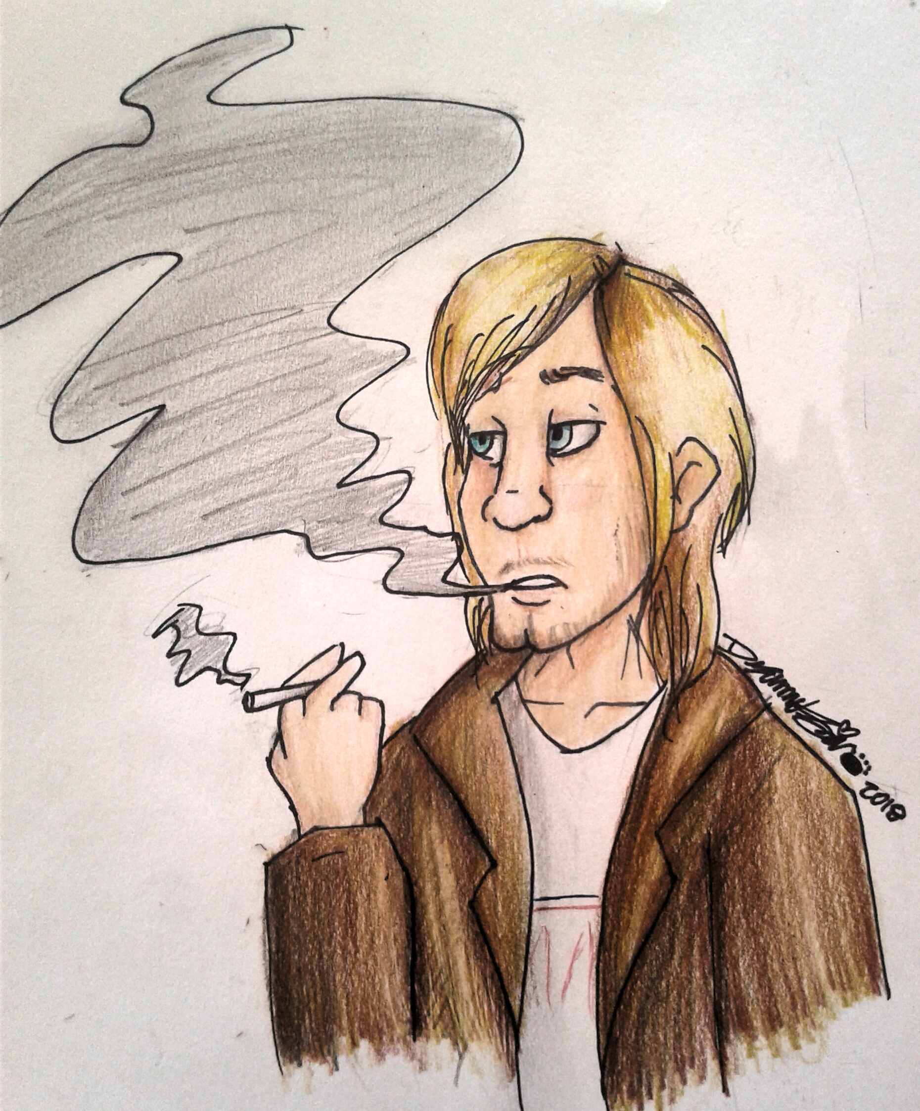 kurt cobain fan art by devennasori on