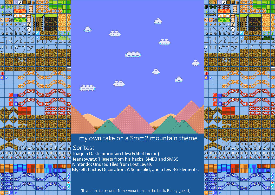 An Attempt at a SMM2 Styled SMB1 Mountain Theme by CecilandMe on DeviantArt