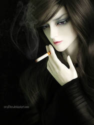 Smoking bishounen