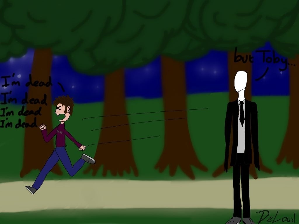 Toby and slenderman