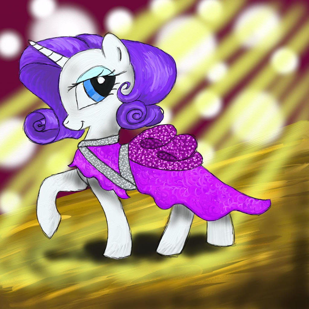 Deviantart Rarity Pony Rarity Painted by HuckleberryPony on DeviantArt