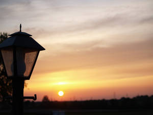 Lamp and a Sunset