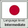 Japanese language level INTERMEDIATE