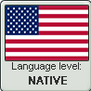 American English language level NATIVE