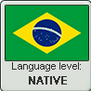 Brazilian Portuguese language level NATIVE